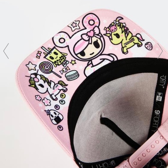 NWT Tokidoki: Rare ? Donutella Baby Pink Embroidered Adjustable SnapBack Hat